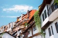 General Gurko street colorful houses in Veliko Tarnovo, Bulgaria Royalty Free Stock Photo