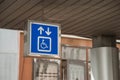 General and Handicap Accessible Elevator Sign, Closeup Royalty Free Stock Photo