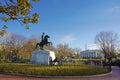 General Jackson Statue in front of the White House Royalty Free Stock Photo