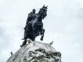 General Jose de San Martin Monument on Plaza San Martin, Lima, Peru Royalty Free Stock Photo