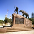 general madariaga monument in the city square of paso de los libres province of corrientes argentina