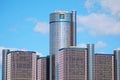 General Motors Headquarters in Downtown Detroit Royalty Free Stock Photo