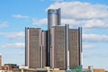 General Motors Headquarters in Downtown Detroit Royalty Free Stock Photo