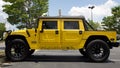 Hummer Sport Utility Vehicle Yellow