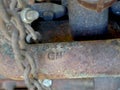 General Motors old rusty pipe lasting legacy Royalty Free Stock Photo