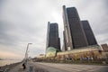 The General Motors Renaissance Center in Detroit Michigan Royalty Free Stock Photo