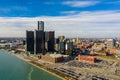 General Motors Towers Downtown Detroit MI USA