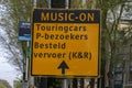 General Music-On Festival Direction Signs At Amsterdam The Netherlands 4-5-2023