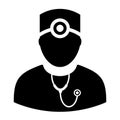 General practitioner doctor vector icon Royalty Free Stock Photo
