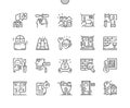 General repair concepts Well-crafted Pixel Perfect Vector Thin Line Icons 30 2x Grid for Web Graphics and Apps.