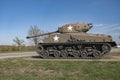 FORT LEONARD WOOD, MO-APRIL 29, 2018: General Sherman Medium Tank M4A3E8 Royalty Free Stock Photo