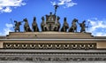 General Staff Building in St Petersburg. Triumphal Royalty Free Stock Photo