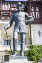 General statue at Peles Castle Royalty Free Stock Photo