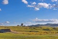 The general statue in WulanBu all grassland ancient battlefield