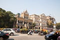 General Traffic and Old Buildings of Mumbai, India