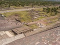 General view of the ancient city of theotihuacan in Mexico