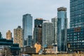 General view of buildings of Hell`s Kitchen in midtown New York City Royalty Free Stock Photo