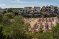 General view of Cala Marsal beach Royalty Free Stock Photo