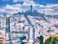 General view of the city of San Francisco, California, USA Royalty Free Stock Photo