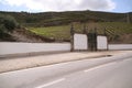 General view of the famous sloped Douro vineyards - Quinta do Seixo Royalty Free Stock Photo