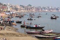 General View of Ghats and Ganges River in Varanasi, Uttar Pradesh, India