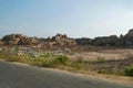 General view of Hampi ruins, Hampi, Karnataka. Sacred Center.