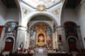 General view of the High Altar of the Basilica of Candelaria in Tenerife. Spain