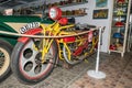 General view Historical motorcycle Bohmerland in the Museum of Motoring Znojmo