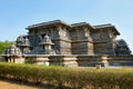 General View of Hoysaleshwara Temple, Halebid, Karnataka. View from South East.