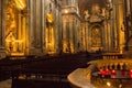 General view inside Estrela basilica in Lisbon, Portugal
