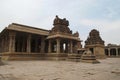 A general view of the Krishna Temple complex, Hampi, Karnataka. Sacred Center. View from the south east.