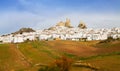 General view of old andalusian town. Olvera, Spain