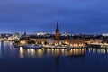 General view of Old Town Gamla Stan in Stockholm, Sweden Royalty Free Stock Photo