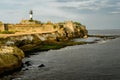 General view on the Portuguese fort in the Diu town in the Gujarat state in India Royalty Free Stock Photo