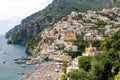 General view of Positano Town in Naples, Italy Royalty Free Stock Photo