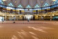 General view of prayer hall in National Mosque Masjid Negara, Kuala Lumpur, Malaysia