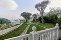 General view from the railing of a holiday apartment