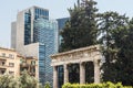 Reconstructed Roman columns near National Museum of Beirut, Lebanon