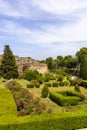 General view of ruins of an ancient city destroyed by the eruption of the volcano Vesuvius in 79 AD near Naples, Pompeii, Italy Royalty Free Stock Photo