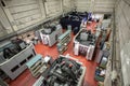 general view of the shop of a metalworking plant with cnc machines Royalty Free Stock Photo