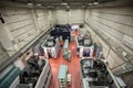 general view of the shop of a metalworking plant with cnc machines Royalty Free Stock Photo