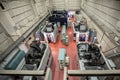 general view of the shop of a metalworking plant with cnc machines Royalty Free Stock Photo