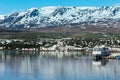 General view of the town of Akureyri, Northern Iceland
