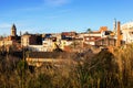 General view of Valls in winter. Tarragona Royalty Free Stock Photo