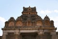 General view of Vindhyagiri hill temple complex, Sravanabelgola, Karnataka. View from Chandragiri hill. Large Belgola, white pond, Royalty Free Stock Photo