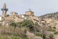 General village view of Valldemossa, Majorca island,Spain. Royalty Free Stock Photo