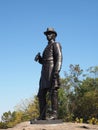 General Warren statue in Gettysburg Royalty Free Stock Photo