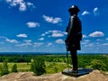 General Warren statue in Gettysburg Royalty Free Stock Photo