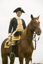 General Washington looks over his troops prior to march from camp to the Surrender Field at the 225th Anniversary of the Victory