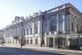 General Yermolov mansion in Prechistenka street, center of Moscow. Sunny winter view.